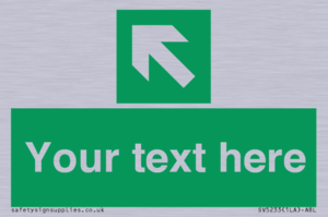 SV5233: Custom Arrow Top Left Sign