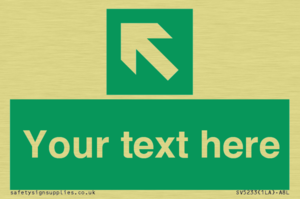 SV5233: Custom Arrow Top Left Sign