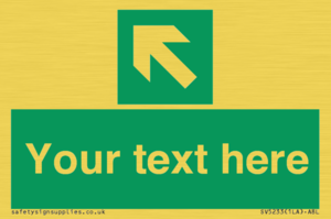 SV5233: Custom Arrow Top Left Sign