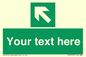 SV5233: Custom Arrow Top Left Sign