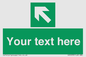 SV5233: Custom Arrow Top Left Sign