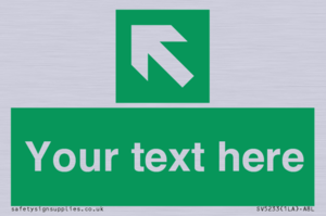 SV5233: Custom Arrow Top Left Sign