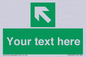 SV5233: Custom Arrow Top Left Sign