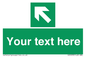 SV5233: Custom Arrow Top Left Sign