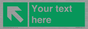 SV5233: Custom Arrow Top Left Sign
