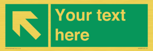 SV5233: Custom Arrow Top Left Sign