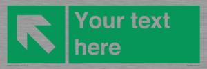 SV5233: Custom Arrow Top Left Sign