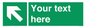 SV5233: Custom Arrow Top Left Sign