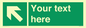 SV5233: Custom Arrow Top Left Sign