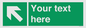 SV5233: Custom Arrow Top Left Sign