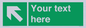 SV5233: Custom Arrow Top Left Sign