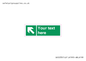 SV5233: Custom Arrow Top Left Sign