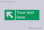 SV5233: Custom Arrow Top Left Sign