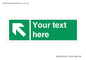 SV5233: Custom Arrow Top Left Sign