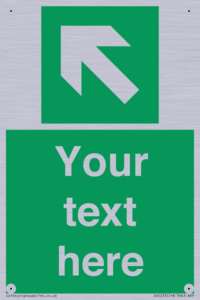 SV5233: Custom Arrow Top Left Sign