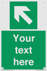 SV5233: Custom Arrow Top Left Sign