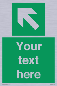 SV5233: Custom Arrow Top Left Sign