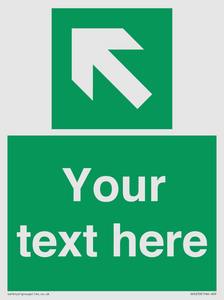 SV5233: Custom Arrow Top Left Sign