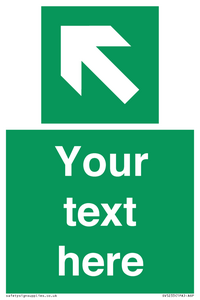 SV5233: Custom Arrow Top Left Sign