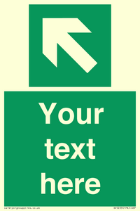 SV5233: Custom Arrow Top Left Sign