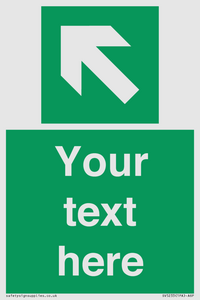 SV5233: Custom Arrow Top Left Sign