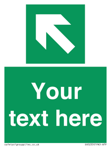 SV5233: Custom Arrow Top Left Sign
