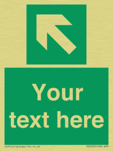 SV5233: Custom Arrow Top Left Sign