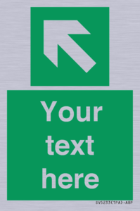 SV5233: Custom Arrow Top Left Sign