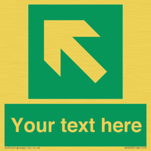 SV5233: Custom Arrow Top Left Sign