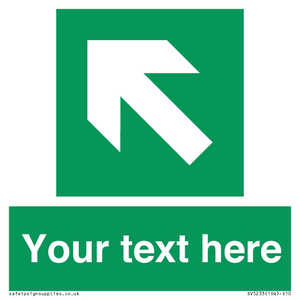 SV5233: Custom Arrow Top Left Sign