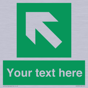SV5233: Custom Arrow Top Left Sign
