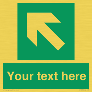 SV5233: Custom Arrow Top Left Sign