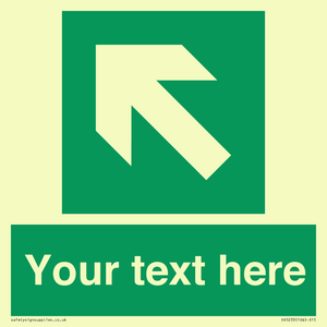 SV5233: Custom Arrow Top Left Sign