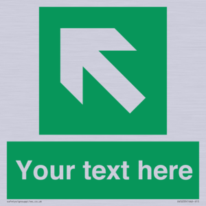 SV5233: Custom Arrow Top Left Sign
