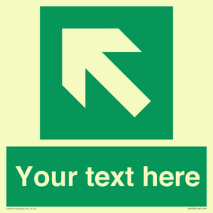 SV5233: Custom Arrow Top Left Sign