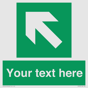 SV5233: Custom Arrow Top Left Sign