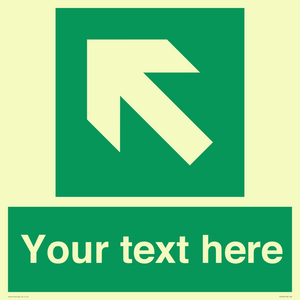 SV5233: Custom Arrow Top Left Sign