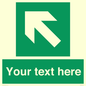 SV5233: Custom Arrow Top Left Sign