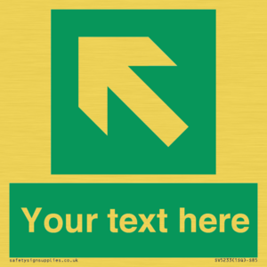 SV5233: Custom Arrow Top Left Sign