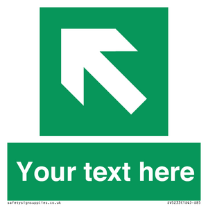 SV5233: Custom Arrow Top Left Sign