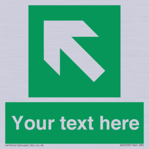 SV5233: Custom Arrow Top Left Sign