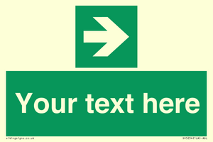 SV5234: Custom Arrow Right Sign