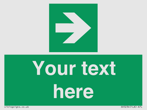 SV5234: Custom Arrow Right Sign