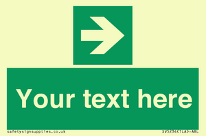 SV5234: Custom Arrow Right Sign