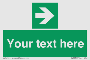 SV5234: Custom Arrow Right Sign