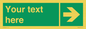 SV5234: Custom Arrow Right Sign
