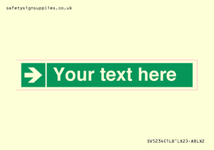 SV5234: Custom Arrow Right Sign