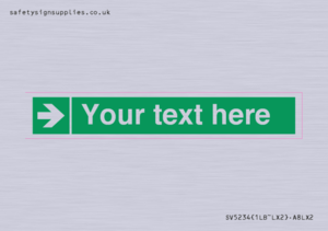 SV5234: Custom Arrow Right Sign