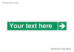 SV5234: Custom Arrow Right Sign