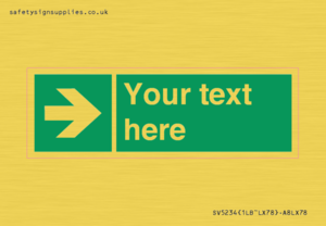 SV5234: Custom Arrow Right Sign